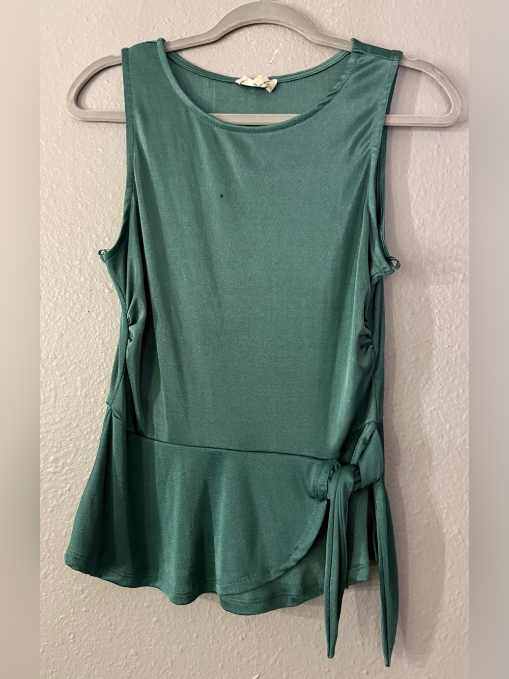 Meraki Teal Round-Neck Tank Top